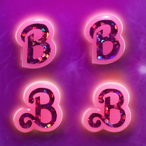 PLASTIC FANTASTIC INITIAL EARRINGS