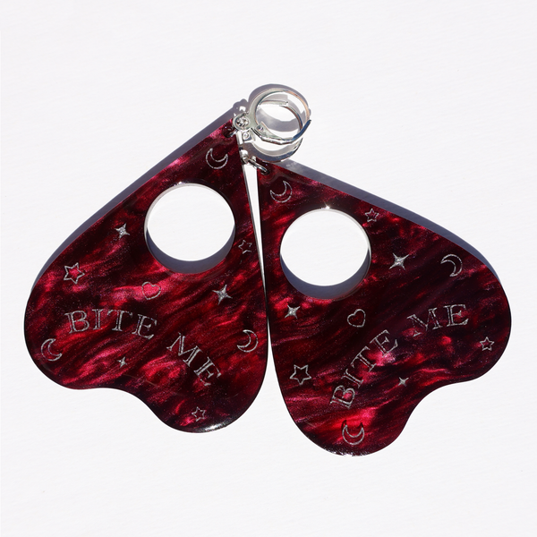 BITE ME PLANCHETTE EARRINGS