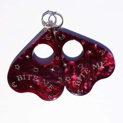 BITE ME PLANCHETTE EARRINGS