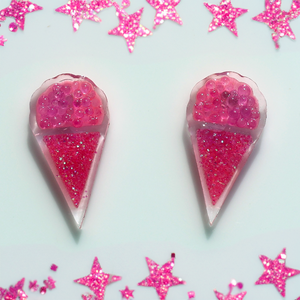 HOT PINK SNOW CONE EAR CANDY