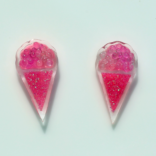 HOT PINK SNOW CONE EAR CANDY