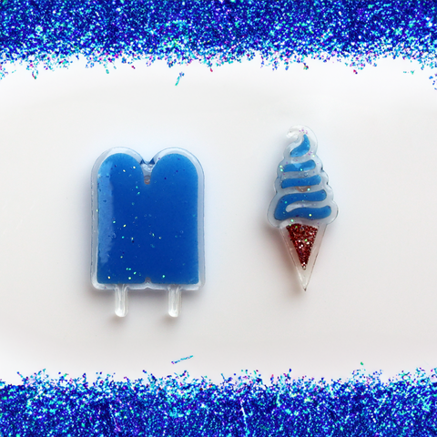 NEON BLUE ICE CREAM EAR CANDY