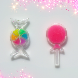 PINK LOLLIPOP & RAINBOW WRAPPED EAR CANDY