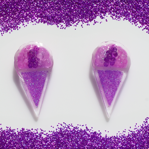 PURPLE SNOW CONE EAR CANDY