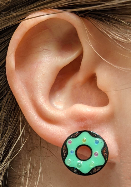 YELLOW SOFT SERVE & DOUGHNUT EAR CANDY