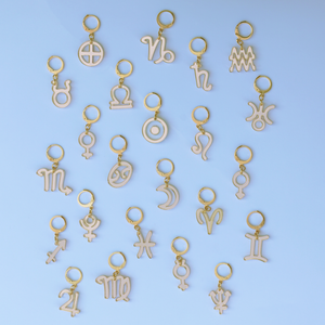GOLD ASTROLOGY EARRINGS