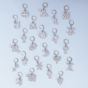 SILVER ASTROLOGY EARRINGS