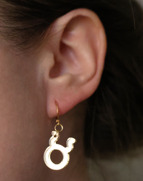 GOLD ASTROLOGY EARRINGS