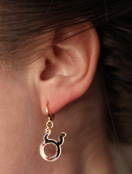 GOLD ASTROLOGY EARRINGS