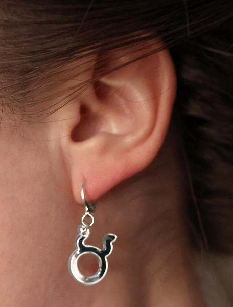 SILVER ASTROLOGY EARRINGS