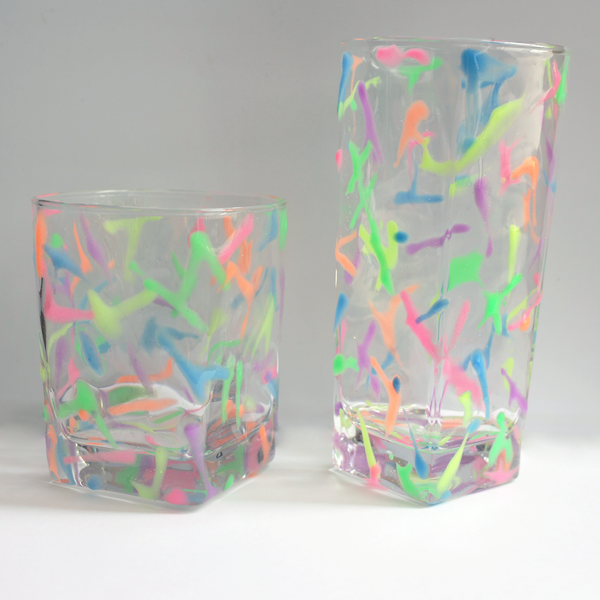 NEON PASTEL JAWBREAKER DRINKING GLASSES