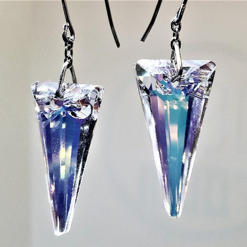 CRYSTAL ICE PICK EARRINGS