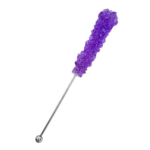 AMETHYST ROCK CANDY SWIZZLE STICK