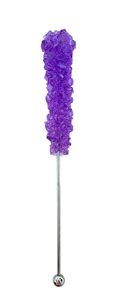 AMETHYST ROCK CANDY SWIZZLE STICK NECKLACE