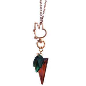 BABS CRYSTAL CARROT NECKLACE | ACCESSORY