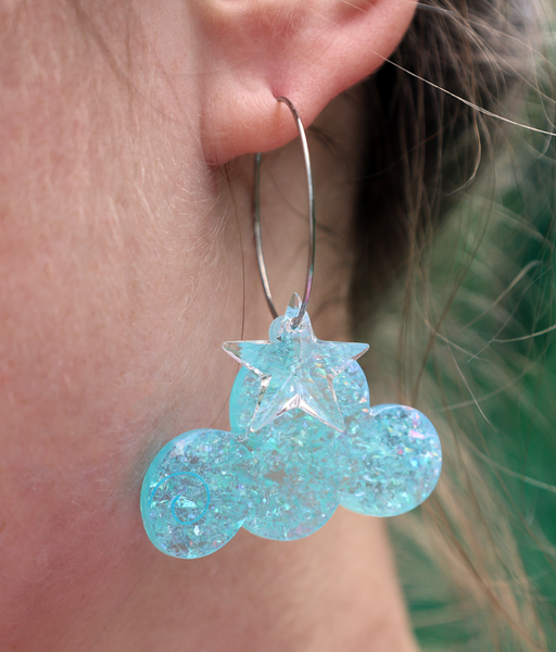 TURQUOISE COSMIC CLOUD EARRINGS