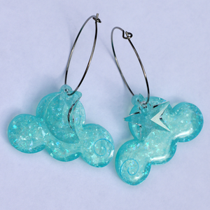 TURQUOISE COSMIC CLOUD EARRINGS