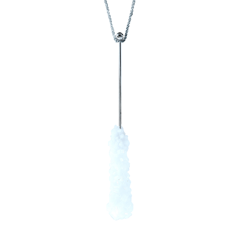 COCONUT ROCK CANDY SWIZZLE STICK NECKLACE