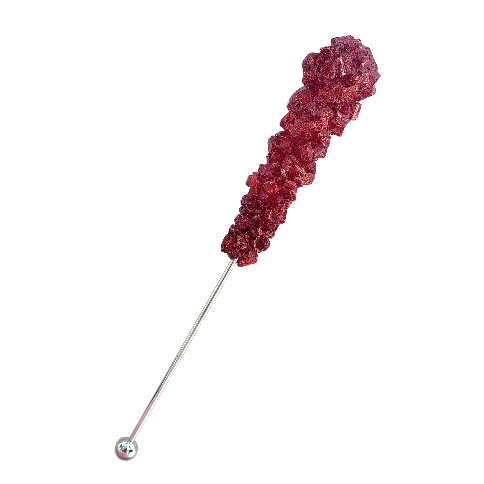 SPARKLING CRANBERRY ROCK CANDY SWIZZLE STICK