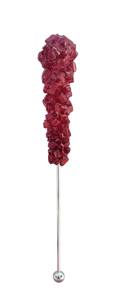 SPARKLING CRANBERRY ROCK CANDY SWIZZLE STICK