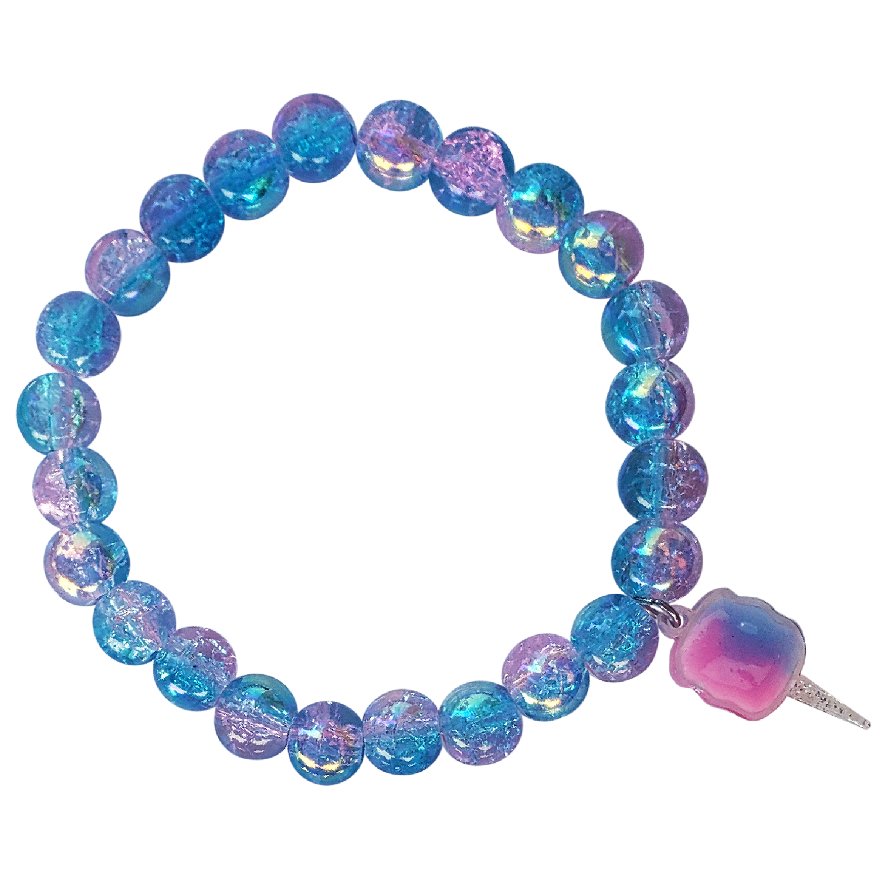 Finetoo Sweet Candy Color Ice Flower Bead Bracelet Colorful