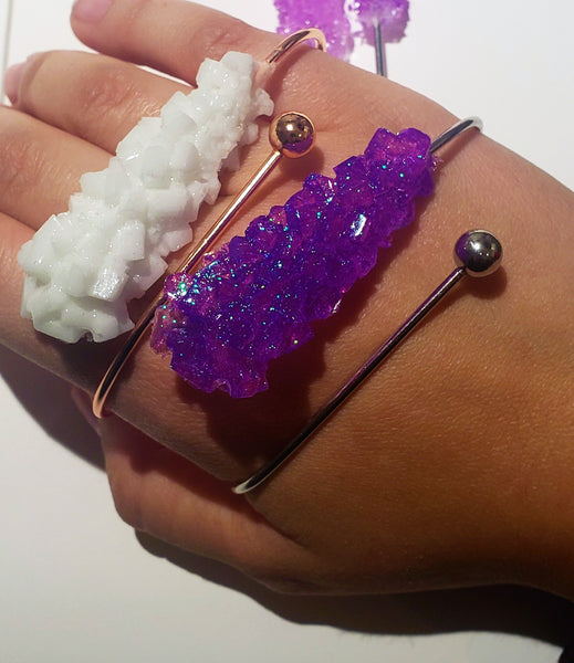 AMETHYST ROCK CANDY PALM CUFF