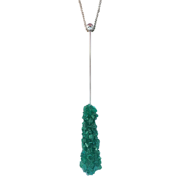 EVERGREEN ROCK CANDY SWIZZLE STICK NECKLACE