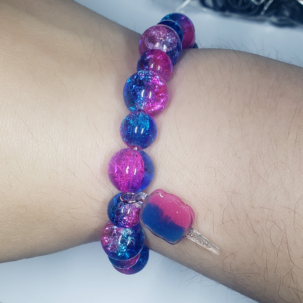 ELECTRIC COTTON CANDY BRACELET