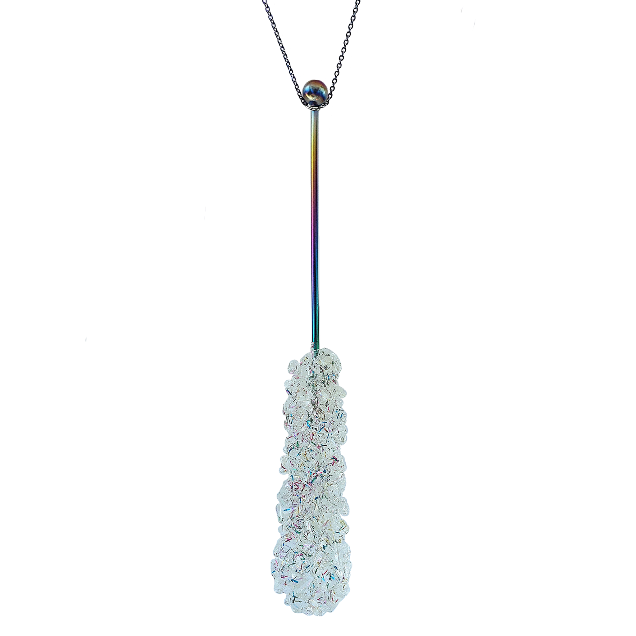 FUNFETTI ROCK CANDY SWIZZLE STICK NECKLACE