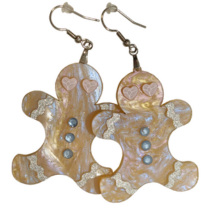 HEART EYED GINGERBREAD BABE EARRINGS