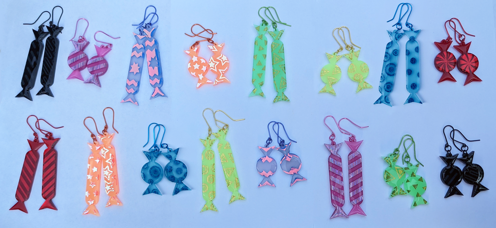 Candy earrings sales