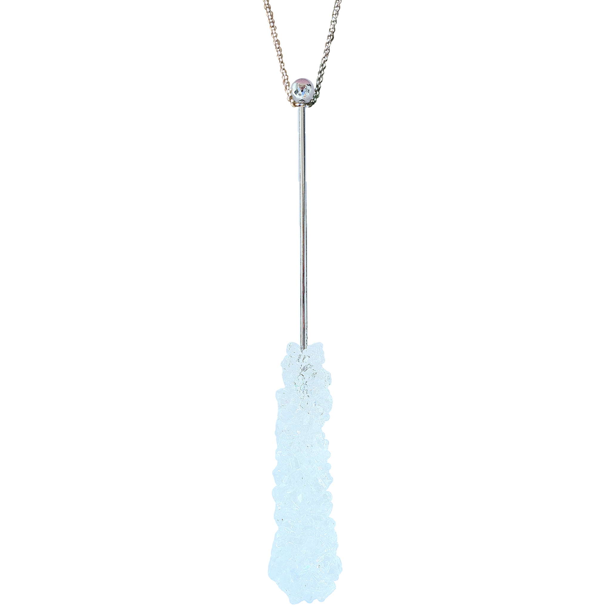 ICE SWIZZLE ROCK CANDY STICK NECKLACE