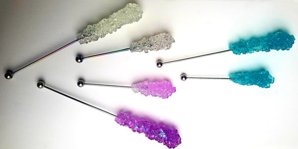 LILAC ROCK CANDY SWIZZLE STICK NECKLACE