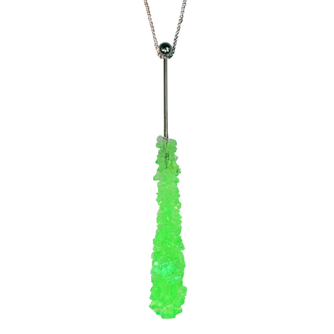 KIWI ROCK CANDY SWIZZLE STICK NECKLACE