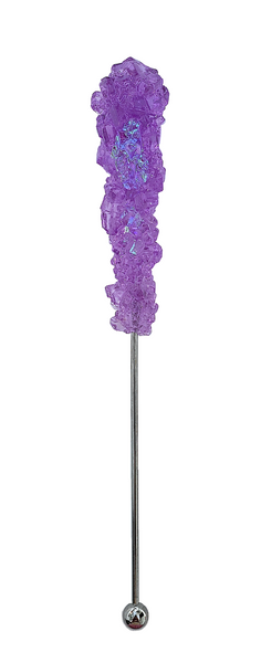 LILAC ROCK CANDY SWIZZLE STICK NECKLACE