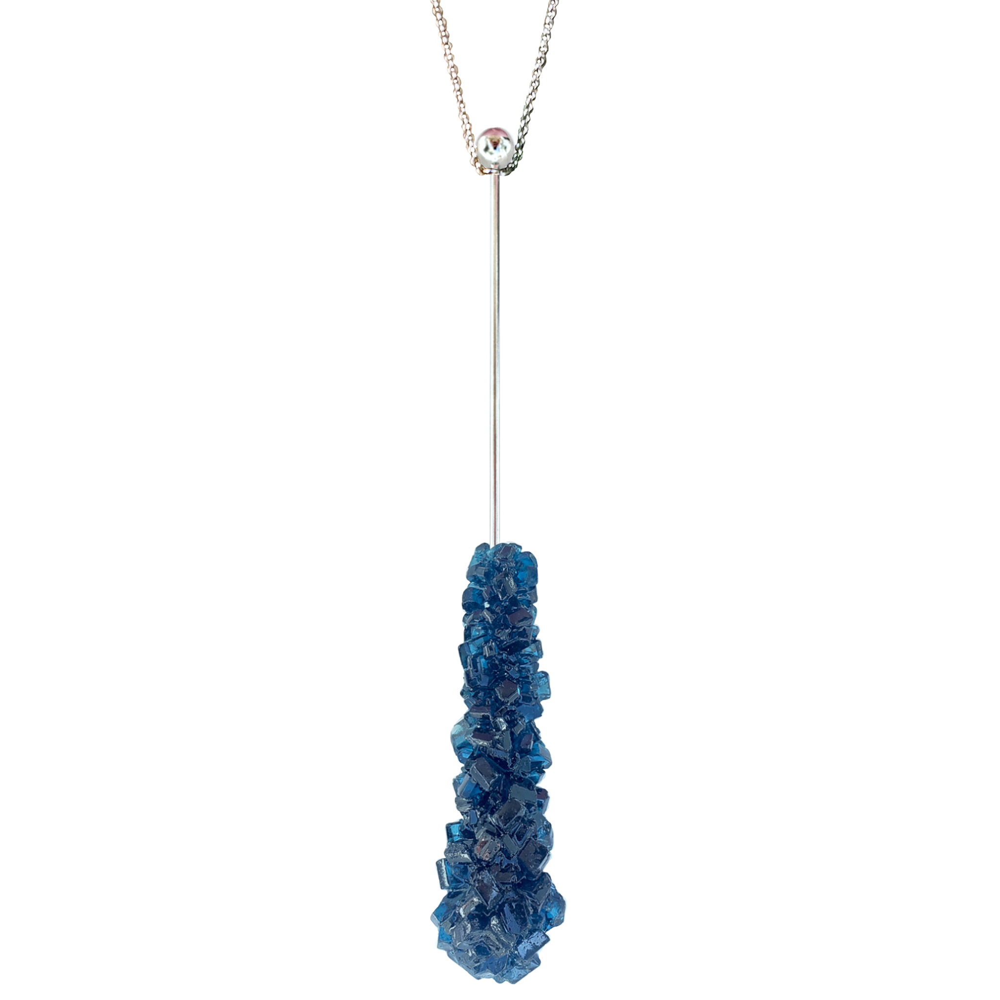 MIDNIGHT ROCK CANDY SWIZZLE STICK NECKLACE