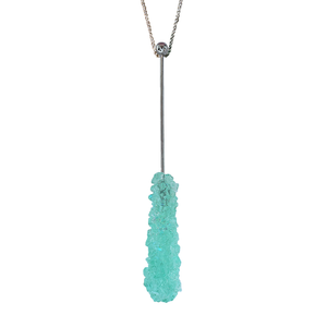 MINT ROCK CANDY SWIZZLE STICK NECKLACE