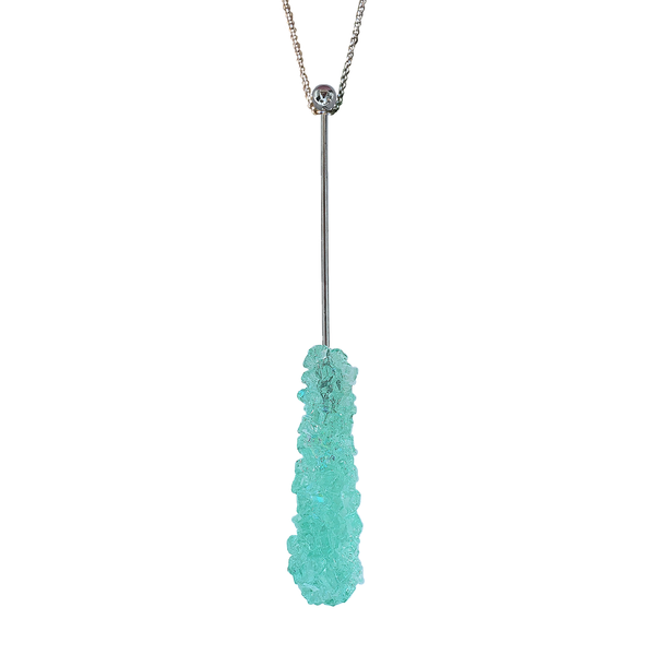 MINT ROCK CANDY SWIZZLE STICK NECKLACE