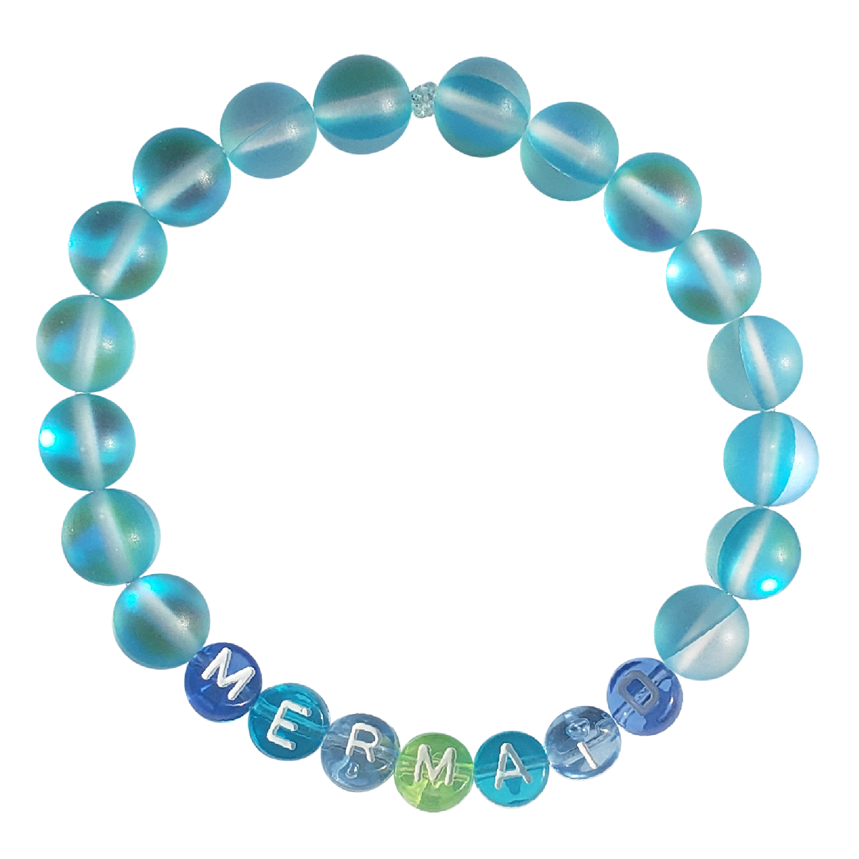 BLUE MERMAID KANDI BRACELET