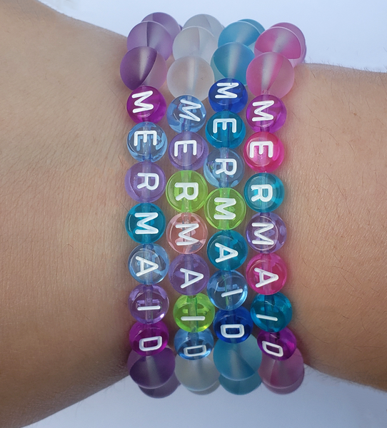 PURPLE MERMAID KANDI BRACELET