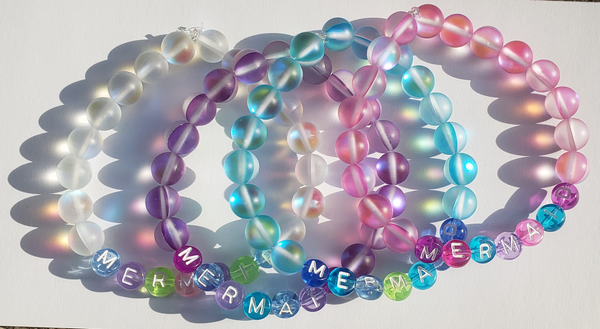 BLUE MERMAID KANDI BRACELET