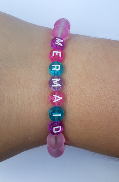 PINK MERMAID KANDI BRACELET