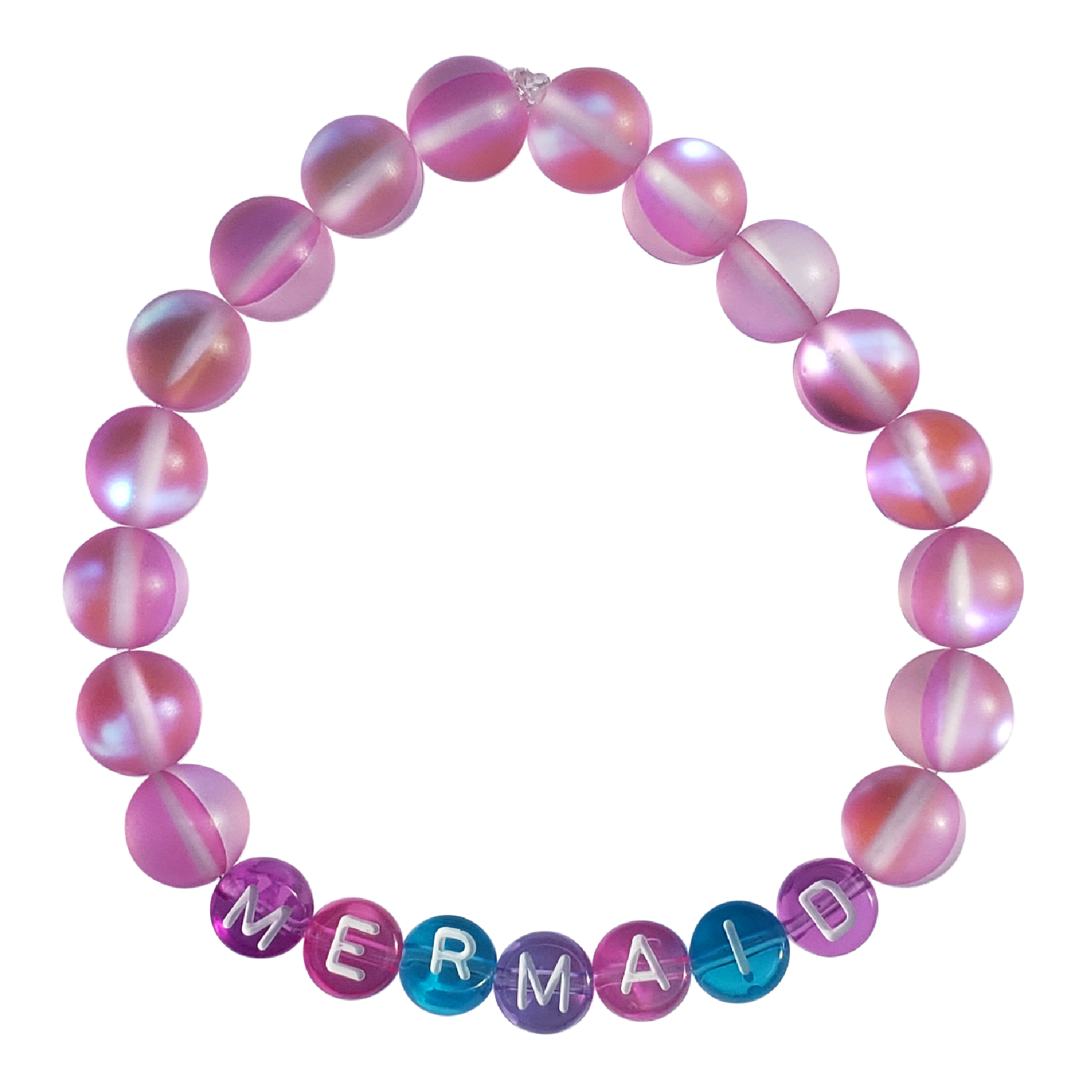 PINK MERMAID KANDI BRACELET