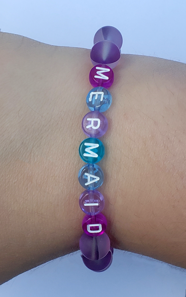 PURPLE MERMAID KANDI BRACELET