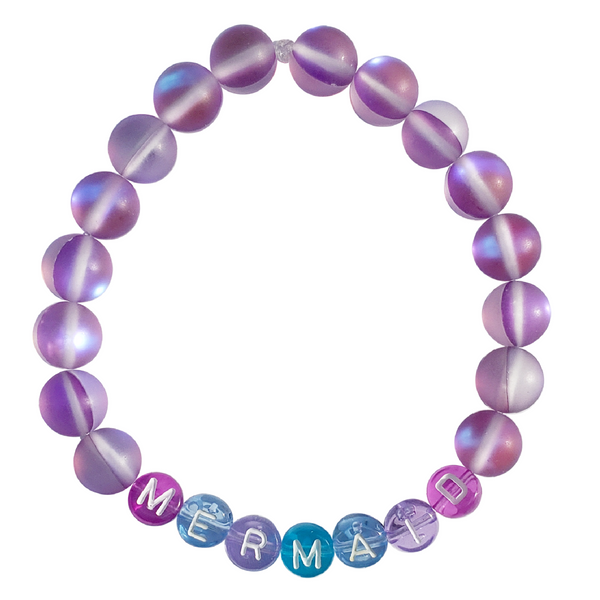 PURPLE MERMAID KANDI BRACELET