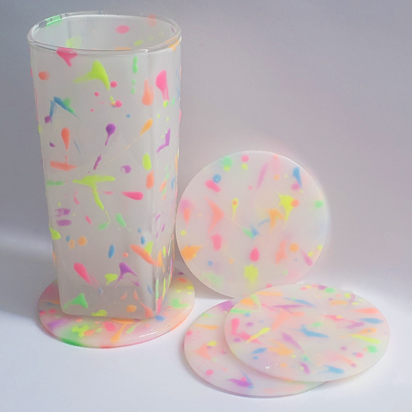 NEON PASTEL JAWBREAKER DRINKING GLASSES