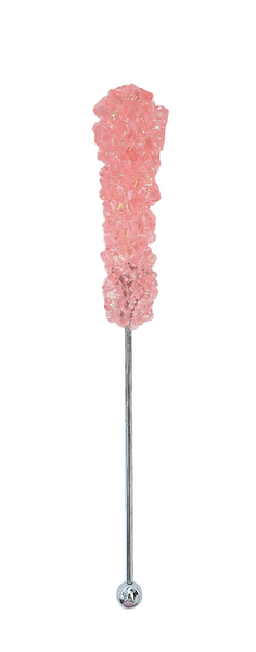 PEACH ROCK CANDY SWIZZLE STICK NECKLACE