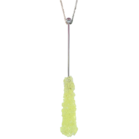 PINEAPPLE ROCK CANDY SWIZZLE STICK NECKLACE
