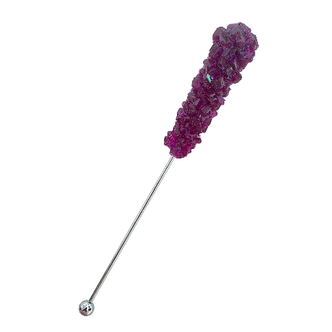 PLUM ROCK CANDY SWIZZLE STICK