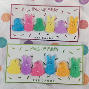 MARSHMALLOW ANIMAL EARRING PACK